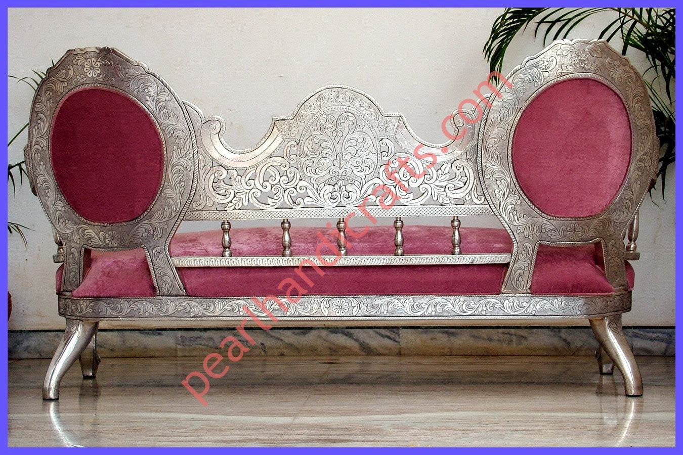 Silver Sofa Set 009