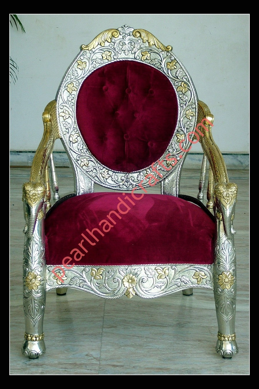 Silver / Metal Sofa Set 006