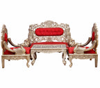 Silver/ Metal Peacock Sofa