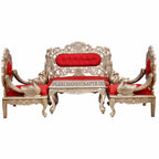 Silver/ Metal Peacock Sofa