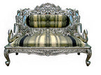 Silver/ Metal Peacock Sofa