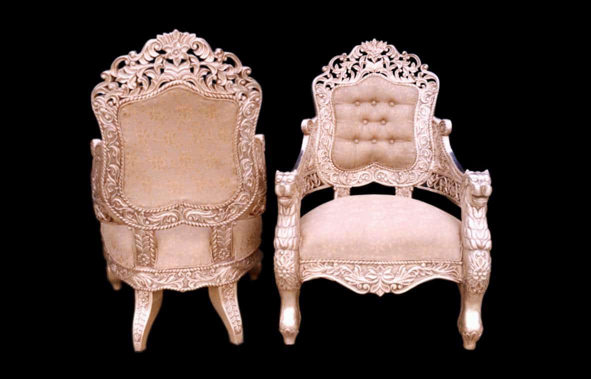 Lion leg Silver sofa