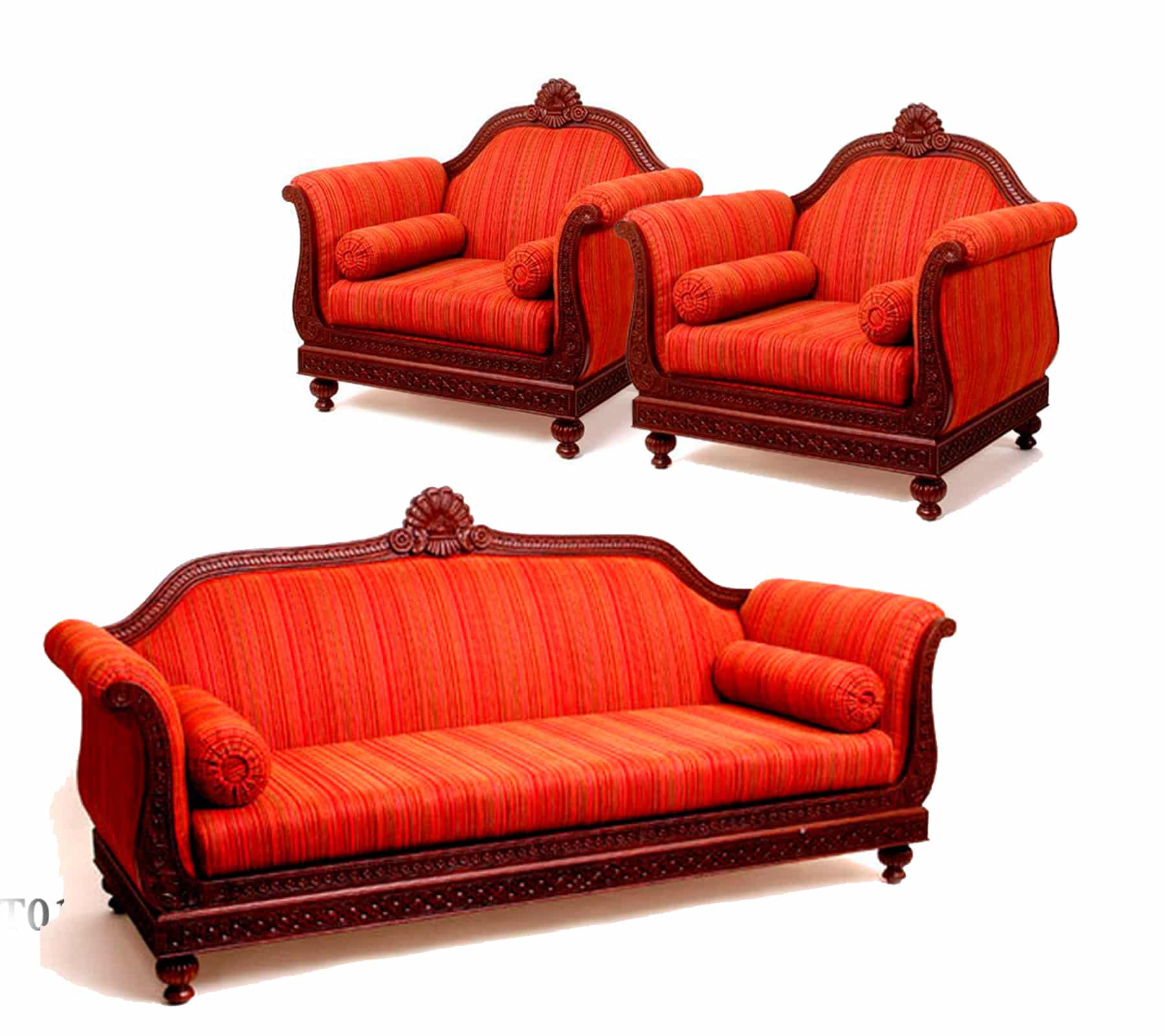 Maharani Flower Teak Sofa