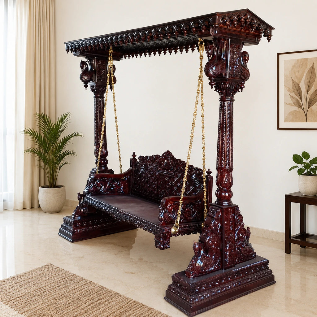 4 Peacock Hut Top Swing Jhula SW059