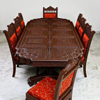 Rectangular Arc Corners 8 Seat Dining Table