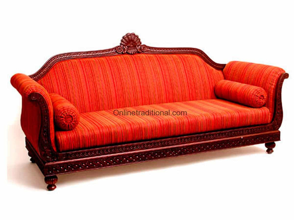 Maharani Flower Teak Sofa