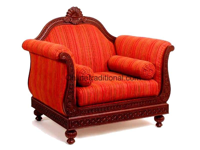 Maharani Flower Teak Sofa