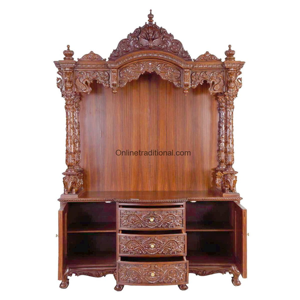 Wooden Pooja Mandir for Home