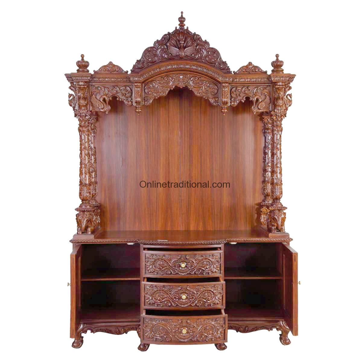Wooden Pooja Mandir for Home