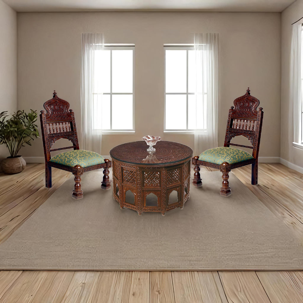 Pitha teak peacock chair