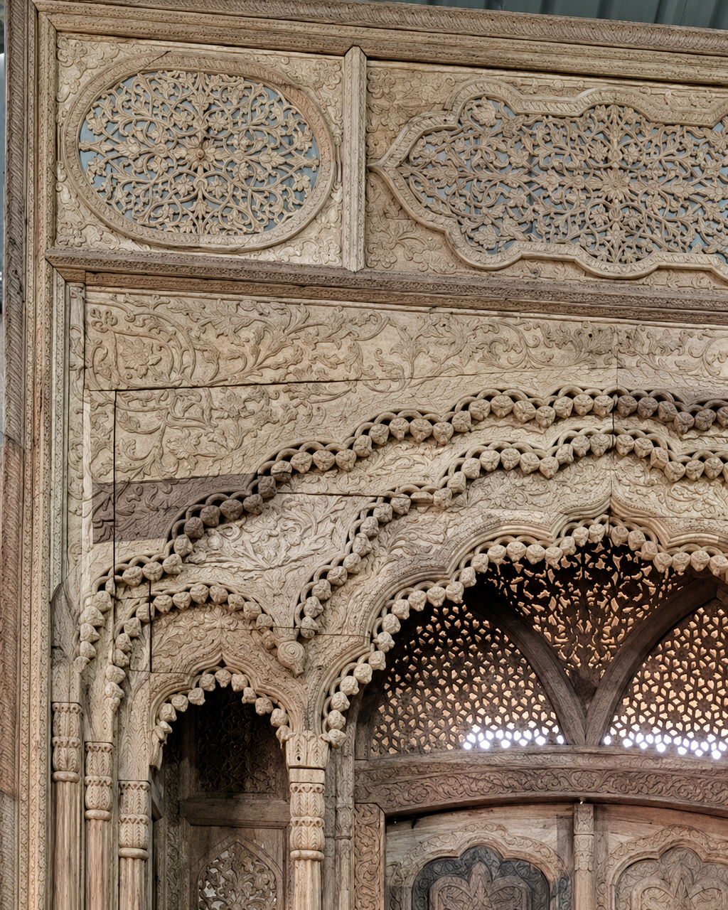Handcrafted Mango Wood Architectural Door
