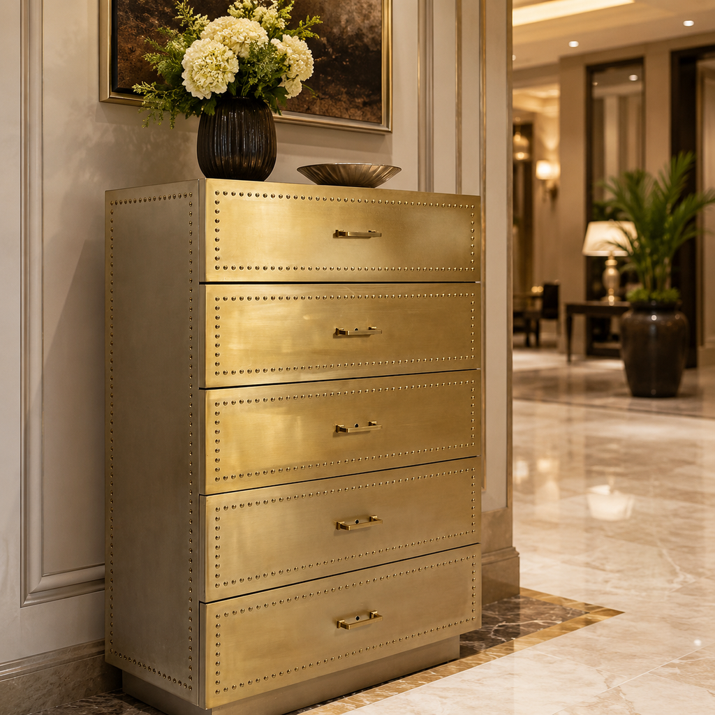 Heritage Luxe Brass mounted Cabinet