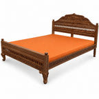 Teak carved Bed 003