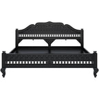 Teak carved Bed 003