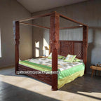 Canopy Bed with solid pillar