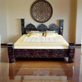 Traditional 3 Mehrab pillar BED 045