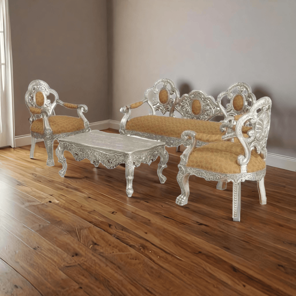 Sofa Set |  Silver Sofa Set | Best Sofa Sets for Living Room