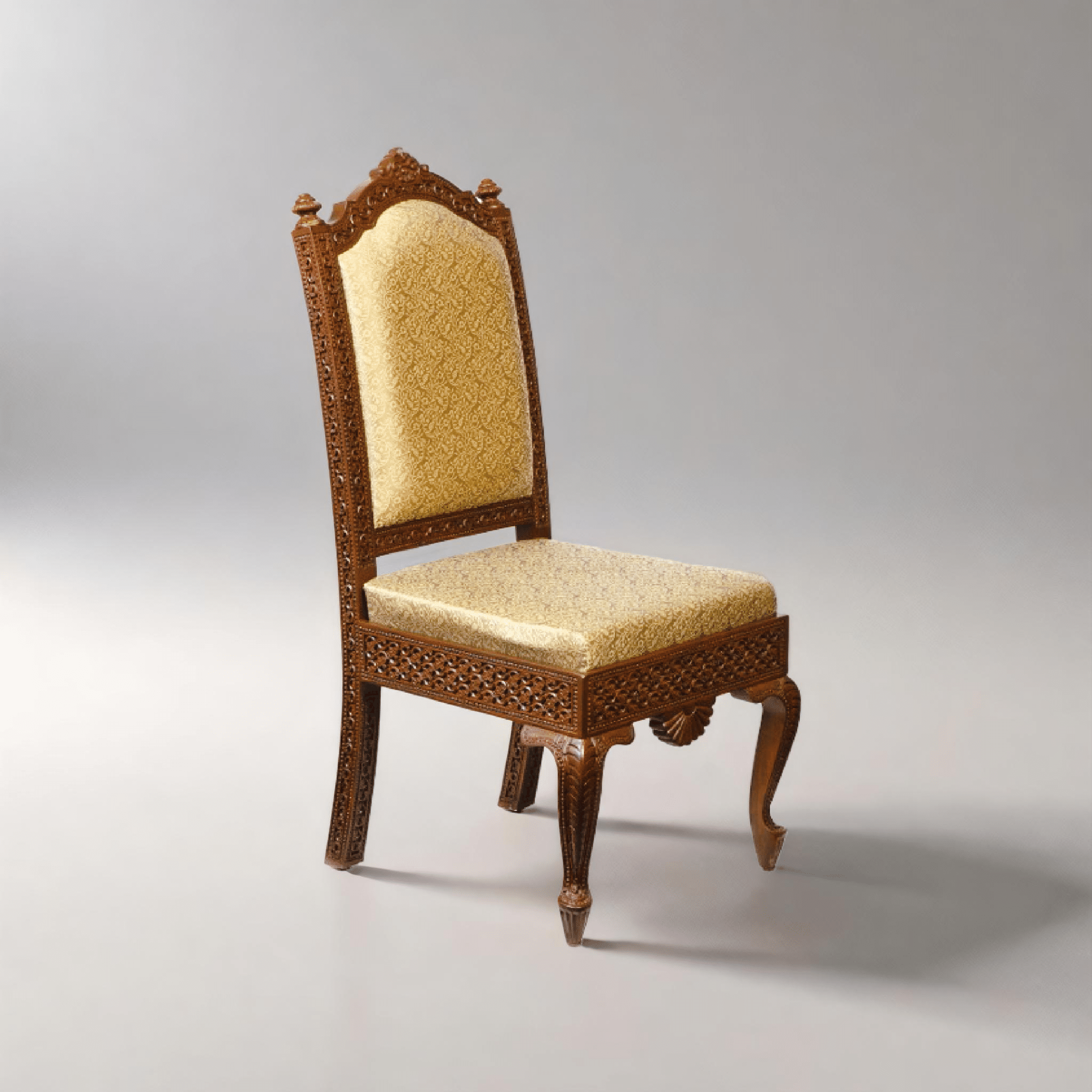Galaxie-fine carved teak wood dining chair