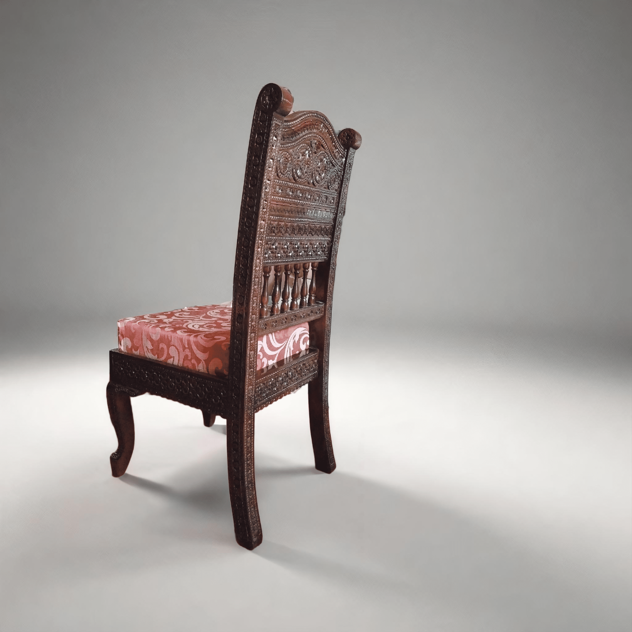 Gloire Teak wood hand carved dining chair