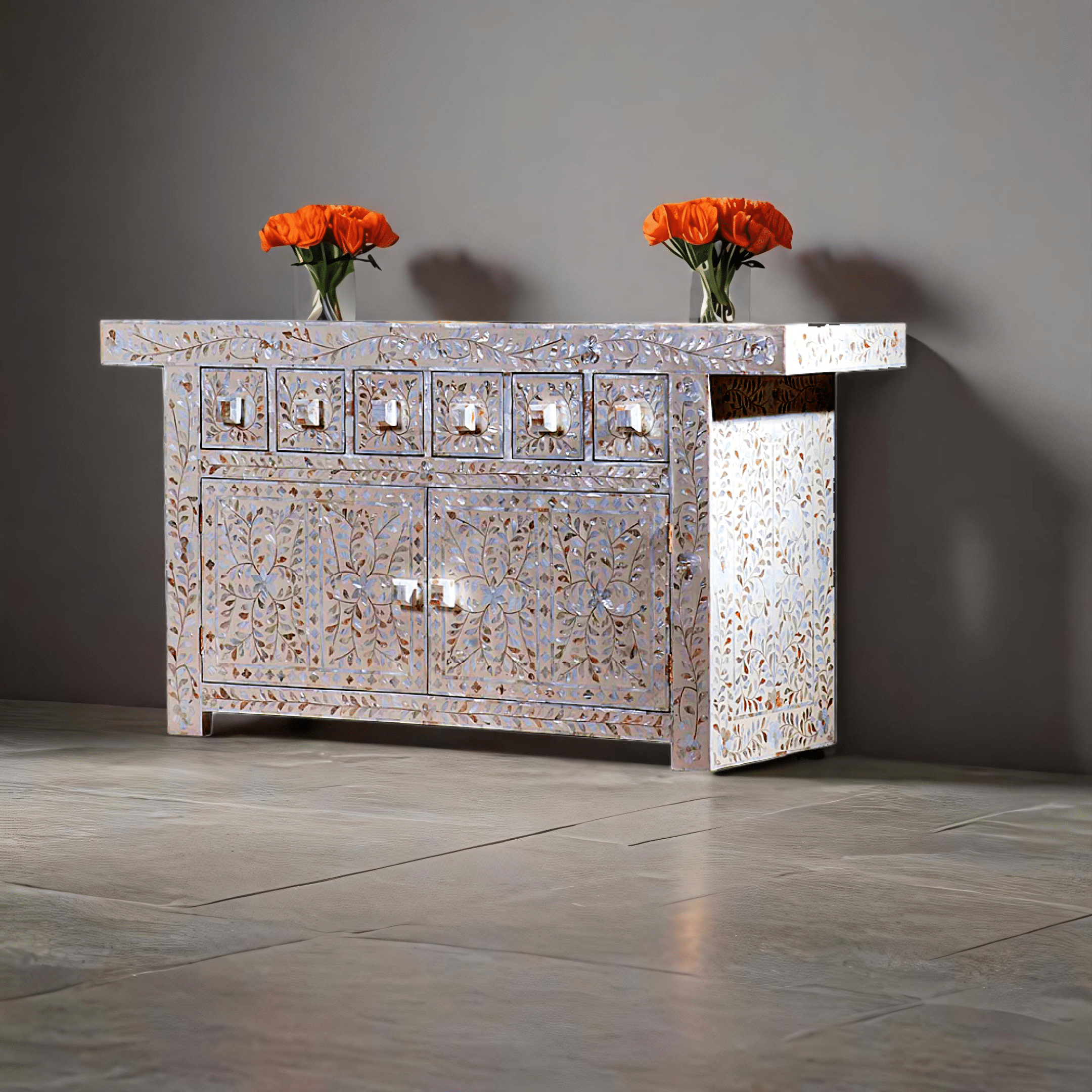 Bone inlay Cabinet 001