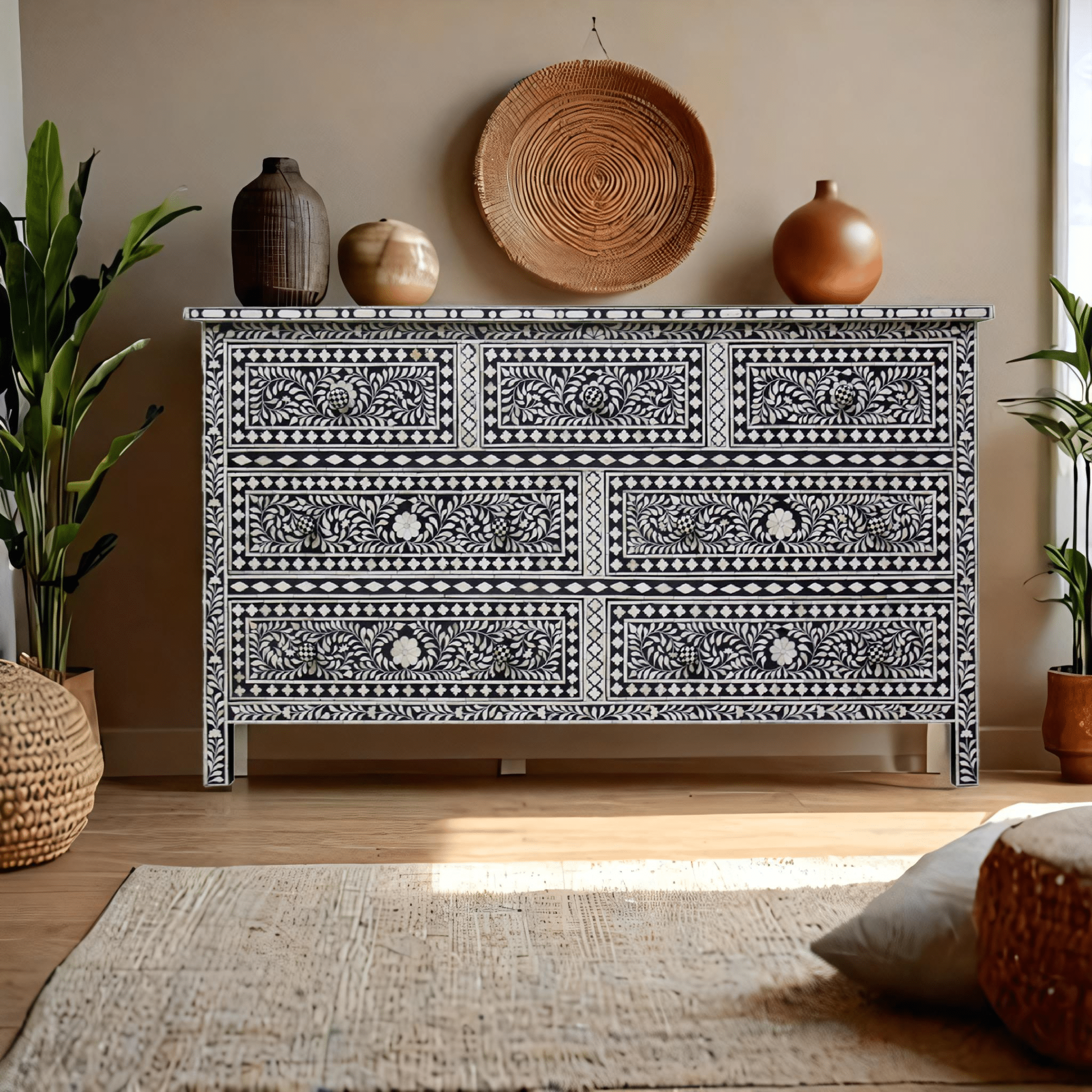 BONE INLAY CABINET 06