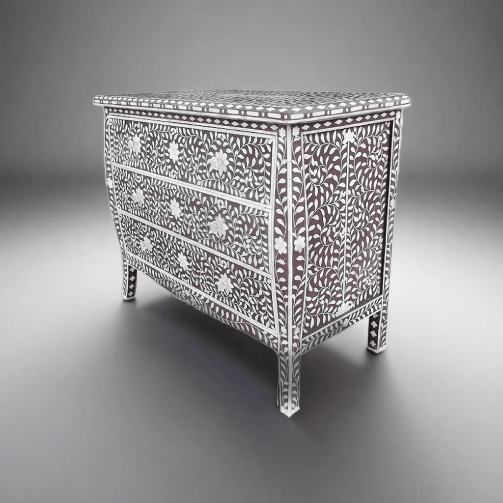 Bone inlay Chest of drawers