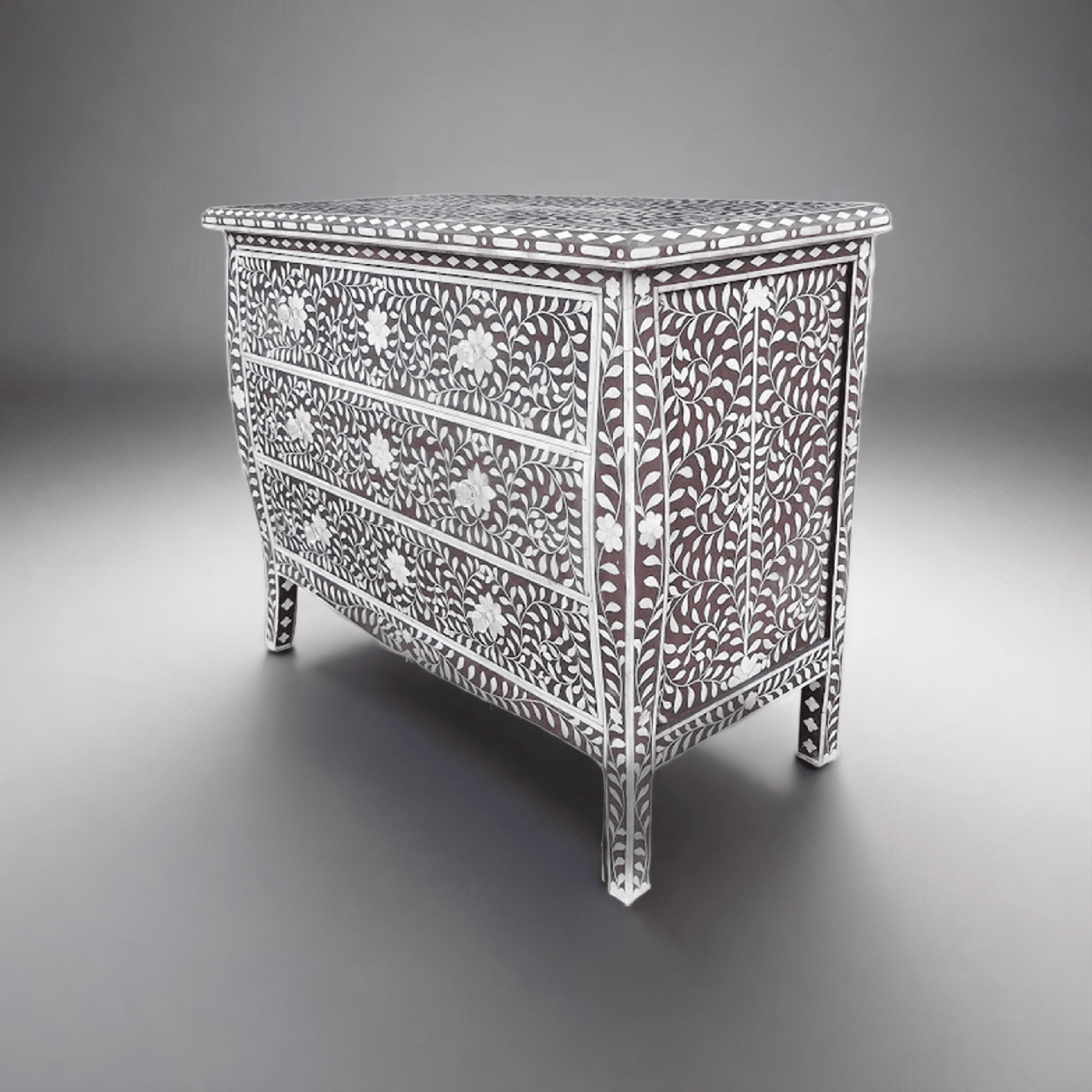 Bone inlay Chest of drawers