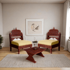 Perkota Back Rajwadi Teak Sofa