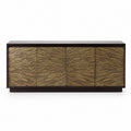 Contemporary Brass Mounted  Buffet Cabinet