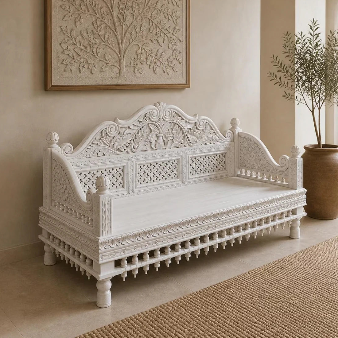traditional carved sofa 0012