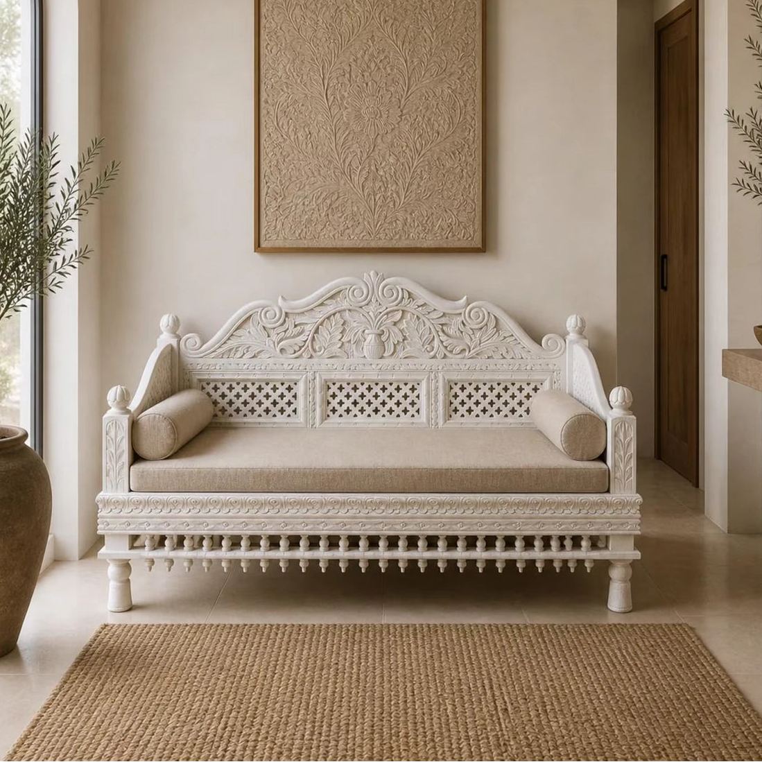 traditional carved sofa 0012