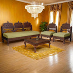 Perkota Back Rajwadi Teak Sofa