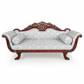 Jaali flower teak sofa 010