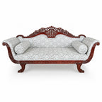 Jaali flower teak sofa 010