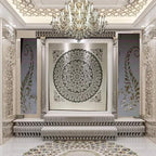 Metal / Silver Mounted big home temple