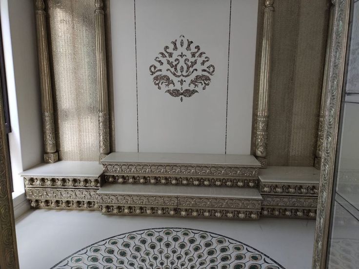 Metal / Silver Mounted big home temple