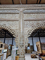 Hand-Carved Royal Mango Wood "Mehrab"