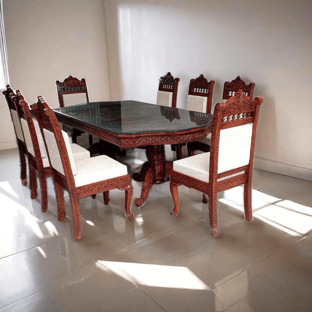 Teak Dining With Arc Shape-017