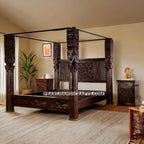 Canopy Bed with solid pillar