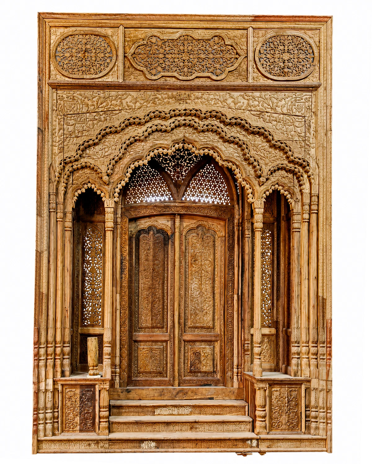 Handcrafted Mango Wood Architectural Door