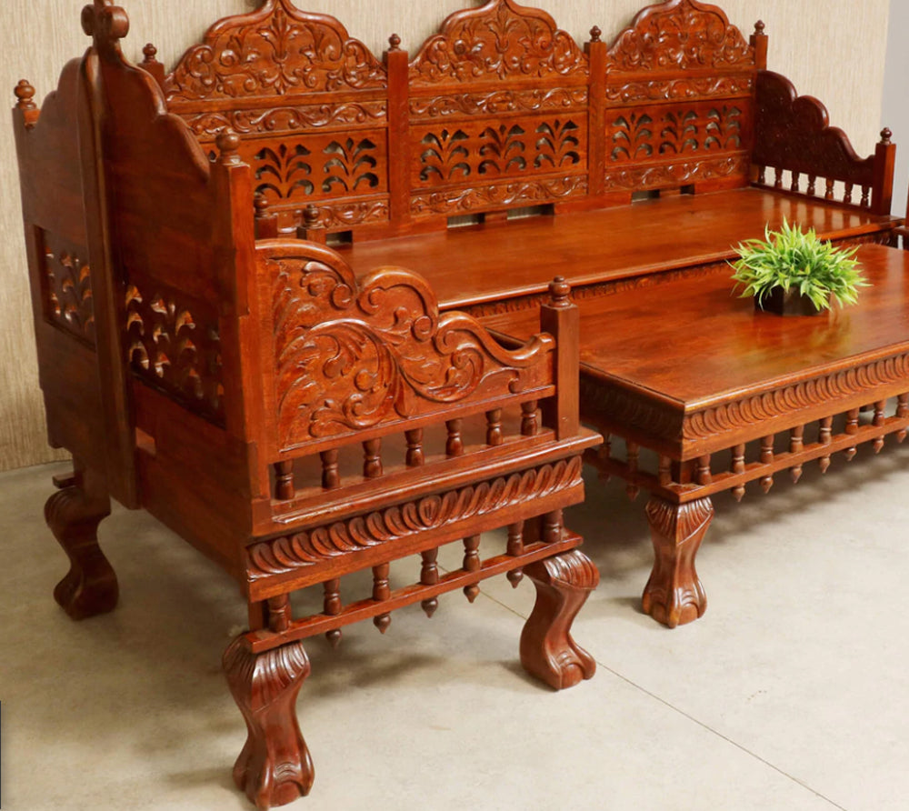 Traditional carved sofa 011